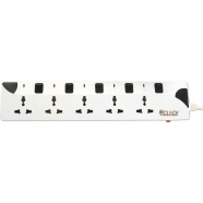 Click Safe Extension Socket 5 SKT, 2 Pin, 3 Yard image