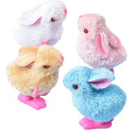 Clockwork Plush Rabbit Simulation Animal Plush Jumping Stail Children's Toys 1 Pcs image