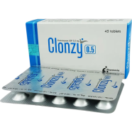 Clonzy 0.5 mg Tablet 15'S Strip image