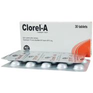 Clorel A 75mg Plus 75mg Tablet 10's Strip image