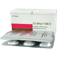 Co Disys 5 mg 160 mg Tablet 6's Strip image