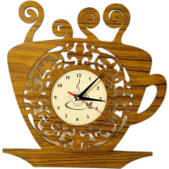 Coffee Cup Shape Wall Clock image