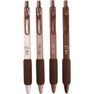 Coffee Touch Smooth Writing Elegance Gel Pen 4 Pcs (0.5mm, Refillable) image
