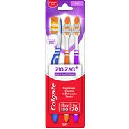 Colgate CPF7 ZigZag Anti Bacterial Pack of 3 Toothbrush image