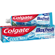 Colgate Max Fresh With Whitening Breath Strips Cool Mint Toothpaste 178gm image