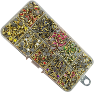 Colorful Kundan Stone Set 150g Plus Free Storage Box icon