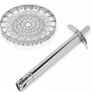 Combo Of Kitchen Gas Lighter And 2 Gas Saving Net - Silver image