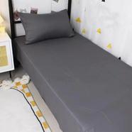 Comfort House Single Size Gray Colour Bed Sheet With Pillow Cover image