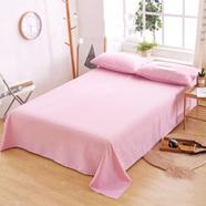 Comfort House Solid Pink Colour King Size Bed Sheet With Pillow Cover image