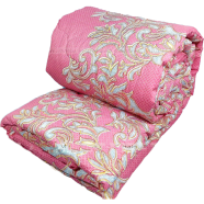 Comforter for Winter King Size Exclusive Comforter with Full Cotton Fabric 84*90 Inch European Cube Style Pink Glow image