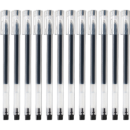 Comix Needle High Capacity Gel Black-ink - 12 PCS image