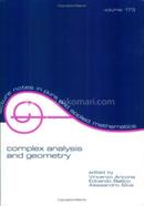 Complex Analysis and Geometry image
