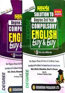 Compulsory English Easy and Easy Degree Third Year with Solutions image