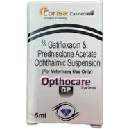 Corise Opthocare GP Eye Drops For Cats and Dogs 5ml (Gatifloxacin 0.3 percent w/v Prednisolone Acetate IP I percent w/v) image