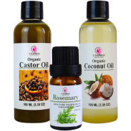 Cosprof Rosemary 10 Ml Castor 100 Ml Coconut 100 Ml Combo image