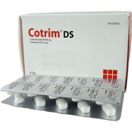 Cotrim Ds 800 mg 160 mg Tablet 10's Strip image
