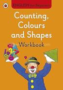 Counting, Colours and Shapes workbook image