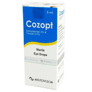 Cozopt 2 Percent, 0.5 Percent Ophthalmic Solution 5 ml drop image