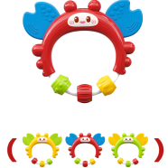 Crab Rattle Baby Toys 0 to 3 Months Tambourine Toddler Newborn Baby Grasp Training Puzzle -1pcs image