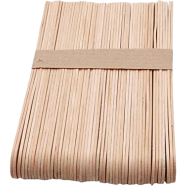 Crafts Natural Color Wooden Ice Cream Sticks Big Size 50 Pcs icon