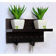 Creative Furniture Key Ring Hanger Key Wall Shelf Height 8.5 Inch Width 12 Inch Depth 5.5 Inch Model Ks image