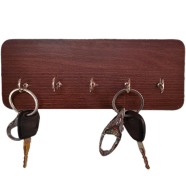 Creative Furniture Keyring Wall Mounted Key Holder With Shelf For Home And Office image