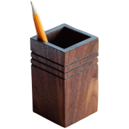 Creative Furniture Premium Wooden Pen Stand Desk Organizer image