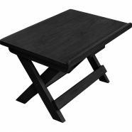 Creative Furniture Wooden Folding and Portable Table With Cross Stand 24X16 Inch icon