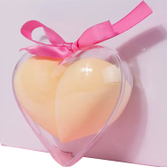 Creative New Heart Shape Powder Puff Makeup Tool - 1 box image