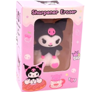 Creatives Kuromi 2 in 1 Sharpener and Eraser Japanese Style Birthday Party Return Gift for Kids Multicolor Pack of 1 image
