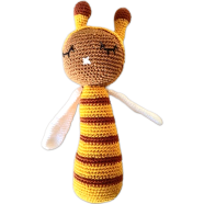 Crochet Toy Rattle Character Honey Bee image