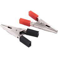 Crocodile Clip Combo Pack 10 Pcs Red and Black image