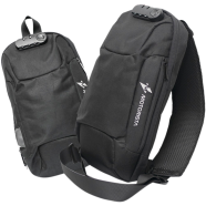 Cross Body Travel Bag With Password Lock Stylish, Lightweight Shoulder Sling Bag For Motorcycle Riders And Daily Use Dark Black 1 Pcs image