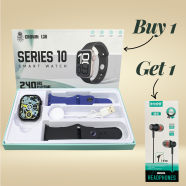 Crown L30 Series 10 Smartwatch (Buy 1 Get 1 Reeoo RX10 L-Plug Earphone FREE) image