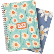 Crown Notebook – Velvet/Mokmol Laminated Cover – Premium Writing Notebook – Size 8.3 x 6 Inch image