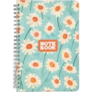 Hearts Crown Notebook–(Green Floral -Velvet)-1 Pc image