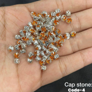 Crystal Beads With Metal Cap For Jewelry Making image