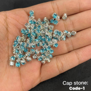 Crystal Beads With Metal Cap For Jewelry Making image