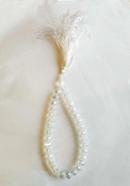 Crystal Stone Tasbih 33 Dana - White Color