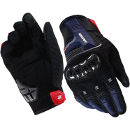 Cuirassier Tx200 Carbon Fiber Moto Non-Slip Motorbike Motocross Riding Gloves (Blue) image