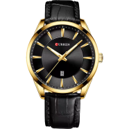 Curren 8365 Men's Wristwatch Leather Fashionable Casual Watch For Men image