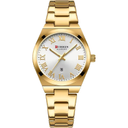 Curren 9095 Dial Quartz Elegant Ladies Watches Stainless Steel Waterproof Watch image