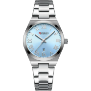 Curren 9095 Dial Quartz Elegant Ladies Watches Stainless Steel Waterproof Watch image