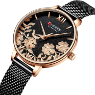 Curren Quartz Watch With Stainless Steel Strap for Women image