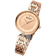 Curren luxury womens fashion watch waterproof wrist stainless steel watch (9052) image