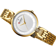 Curren luxury womens fashion watch waterproof wrist stainless steel watch (9052) image