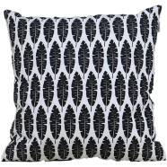 Cushion Cover Black And White 18x18 Inch image