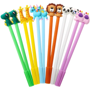 Cute Cartoon Gel Ink Pens Cartoon Unicorn Mermind Panda Fruits Pens 0.5 mm image