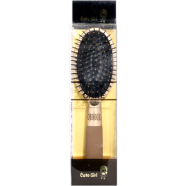 Cute Girl Paddle Hair Brush - Golden image