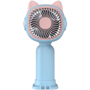 Cute Mini Hand-held Fan Portable Desk Fan Cooler Cooling USB Rechargeable Fan image